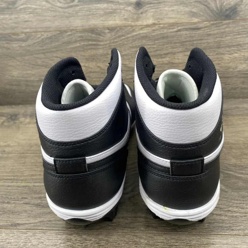 Jordan Air Jordan 1 Mid TD Football Cleat Mens 10.5 Panda Black White FJ6805-100
